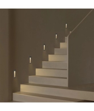 kelvo® STEPART KLV-101-0093 Χωνευτό Φωτιστικό Σκαλοπατιού - Διαδρόμου LED 7W 735lm 45° AC 220-240V Αδιάβροχο IP65 Θερμό Λευκό 2700K - Lumileds SMD Chip & TÜV SÜD Driver - Γκρι Ανθρακί Ματ - Μ6.5 x Π6.5 x Υ21cm - Q5.41 x 18.9cm - 5 Χρόνια Εγγύηση